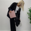 completo giacca over e pantalone palazzo black